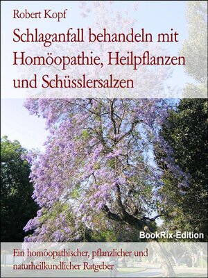 cover image of Schlaganfall behandeln mit Homöopathie, Heilpflanzen und Schüsslersalzen